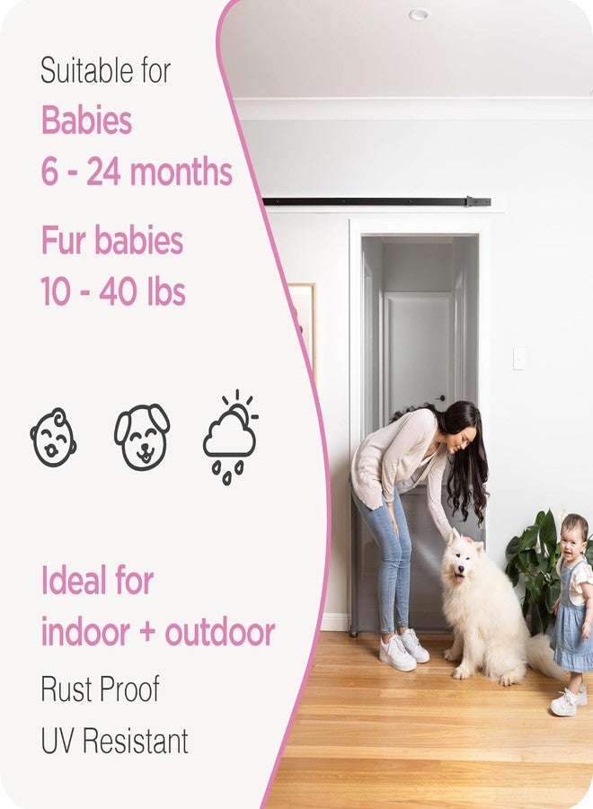 Yopple Retractable Baby Gate for Doorways, Stairs, and Decks, Indoor Outdoor Safety Gate for Babies and Pets, Portable Baby Gate, Safety First Baby Gate, Retractable Stair Gate for Home Protection - Image 5